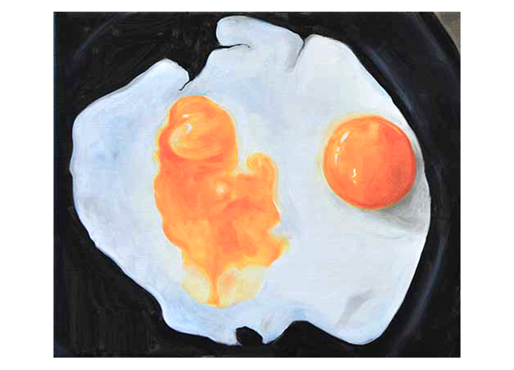 Two kinds of eggs, 2020, by Anika Mariam Ahmed